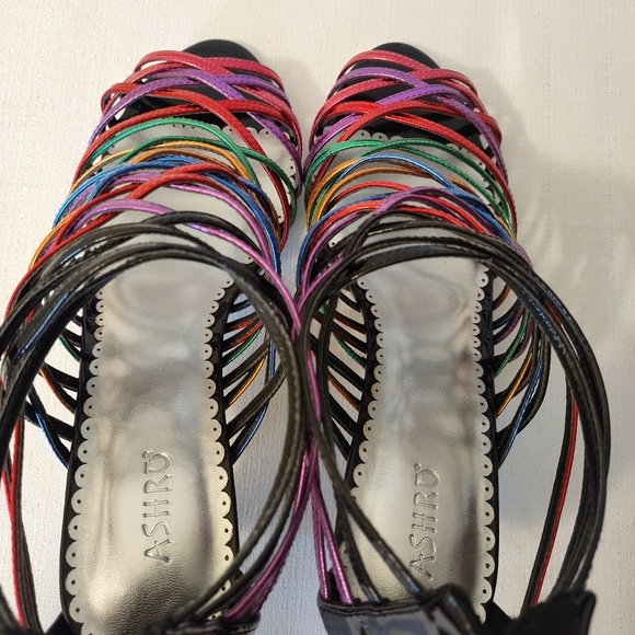 Ashro colorful Heels NWT (K77) - Picture 6 of 7